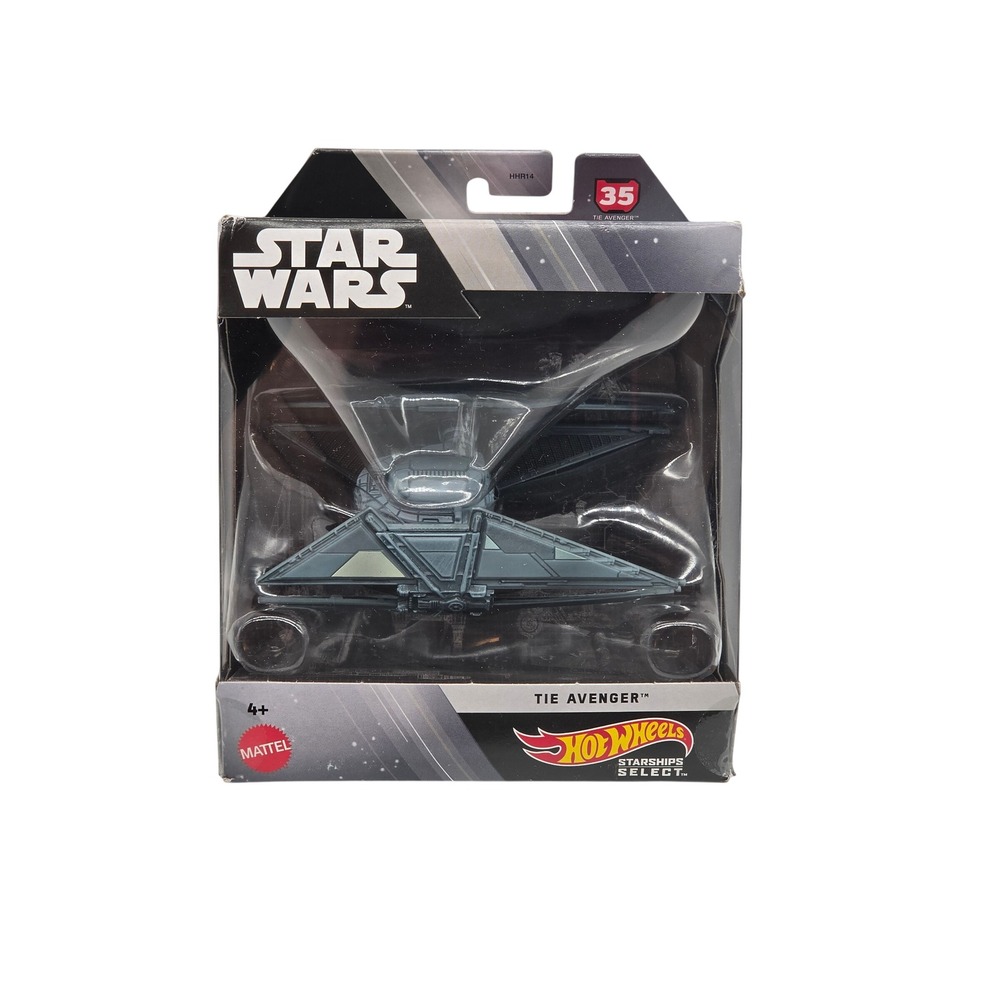 Hot Wheels Star Wars Starships Select TIE Avenger #35 JBG44 Box Wear